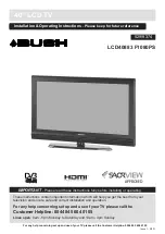 Предварительный просмотр 1 страницы Bush LCD40883 F1080PS Installation & Operating Instructions Manual