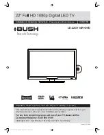 Bush LE-22GY14R Installation & Operating Instructions Manual preview