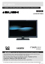 Preview for 1 page of Bush LED28167HDS Installation & Operating Instructions Manual