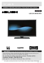 Bush LED32134HDCNTD Installation & Operating Instructions Manual предпросмотр