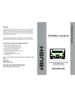 Bush MC004DVD Instruction Manual preview