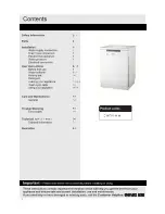 Preview for 2 page of Bush PRFS126W Installation & User'S Instructions