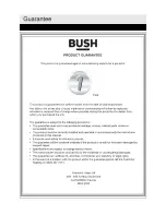 Предварительный просмотр 23 страницы Bush PRFS126W Installation & User'S Instructions