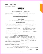 Предварительный просмотр 14 страницы Bush SPK312 Instruction Manual