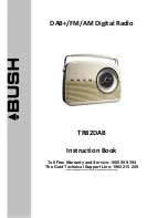 Предварительный просмотр 1 страницы Bush TR82DAB Instruction Book