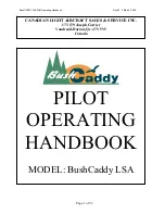 Preview for 1 page of BushCaddy LSA Pilot Operating Handbook