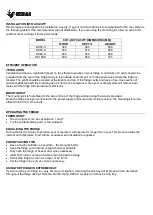 Preview for 3 page of Bushman DC-X Series User'S Manual & Operating Instructions