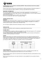 Preview for 2 page of Bushman DC190-L User'S Manual & Operating Instructions