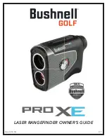 Bushnell GOLF Pro XE Owner'S Manual предпросмотр