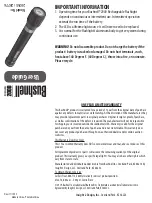 Bushnell 2000 Rechargeable User Manual предпросмотр