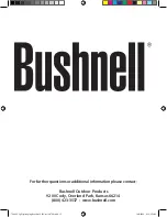 Preview for 12 page of Bushnell 780005 Instruction Manual