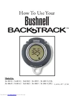 Bushnell BackTrack 36-0050 How To Use Manual preview