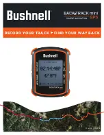 Bushnell BACKTRACK mini GPS Manual preview