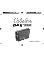 Bushnell Cabela's VLR II Manual предпросмотр