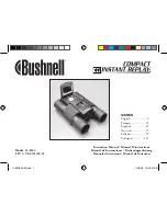 Bushnell Compact Instant Replay 11-8323 Instruction Manual preview