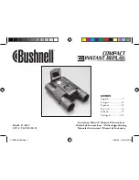 Preview for 1 page of Bushnell Compact Instant Replay 11-8323 Instruction Manual