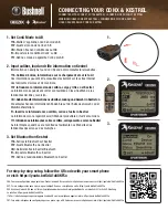 Preview for 2 page of Bushnell Eclite ConX Quick Start Manual