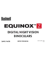 Bushnell Equinox Z 260500 Instruction Manual preview