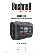 Предварительный просмотр 1 страницы Bushnell Hybrid Laser GPS User Manual