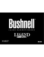 Предварительный просмотр 1 страницы Bushnell Legend 1200 ARC Rangefinder Owner'S Manual