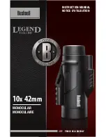 Bushnell Legend Ultra HD Instruction Manual preview