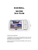 Предварительный просмотр 1 страницы Bushnell NAV500 User Manual