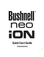 Preview for 1 page of Bushnell NEO ION Quick Start Manual