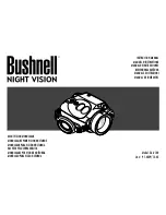 Bushnell Night Vision 26-0100 Instruction Manual preview