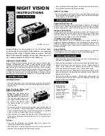 Bushnell Night Vision 26-2042 User Manual preview