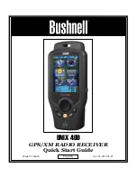 Предварительный просмотр 1 страницы Bushnell ONIX 400 Quick Start Manual