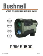 Bushnell PRIME 1500 Owner'S Manual preview