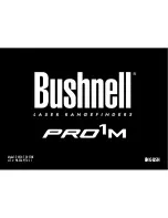 Bushnell Pro 1m 205107 Instruction Manual предпросмотр