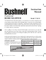 Preview for 1 page of Bushnell PROFESSIONAL BORE SIGHTER 74-3333 Instruction Manual