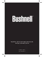 Предварительный просмотр 1 страницы Bushnell TROPHY 730132A Special Instructions Manual