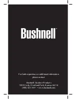 Предварительный просмотр 8 страницы Bushnell TROPHY 730132A Special Instructions Manual