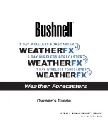 Bushnell Weather FX 5 Owner'S Manual предпросмотр