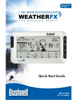 Предварительный просмотр 1 страницы Bushnell WEATHERFX 950070C Quick Start Manual