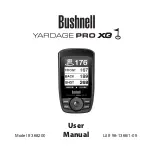 Bushnell Yardage Pro XG User Manual предпросмотр