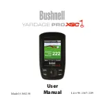 Bushnell Yardage Pro XGC User Manual предпросмотр