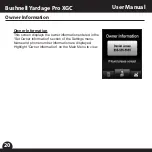 Предварительный просмотр 22 страницы Bushnell Yardage Pro XGC User Manual