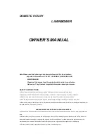 Preview for 2 page of Bushranger 600SF Owner'S Manual