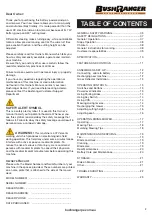 Preview for 2 page of Bushranger 7101E-RIDER Operator'S Manual