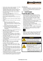 Preview for 9 page of Bushranger 7101E-RIDER Operator'S Manual