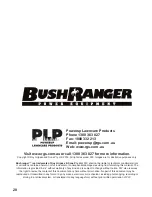 Preview for 20 page of Bushranger BRV2600 Operator'S Manual