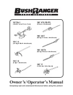 Bushranger MC-E Owner'S/Operator'S Manual preview