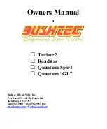 Bushtec Quantum GL Owner'S Manual preview