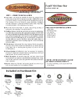 BUSHWACKER POCKET STYLE 20072-02 Installation Manual preview