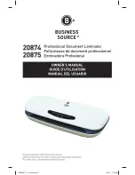 Business Source 20874 Owner'S Manual preview