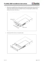 Bustec ProDAQ 3202 Installation Instructions Manual предпросмотр