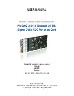 Bustec ProDAQ 3424 User Manual предпросмотр